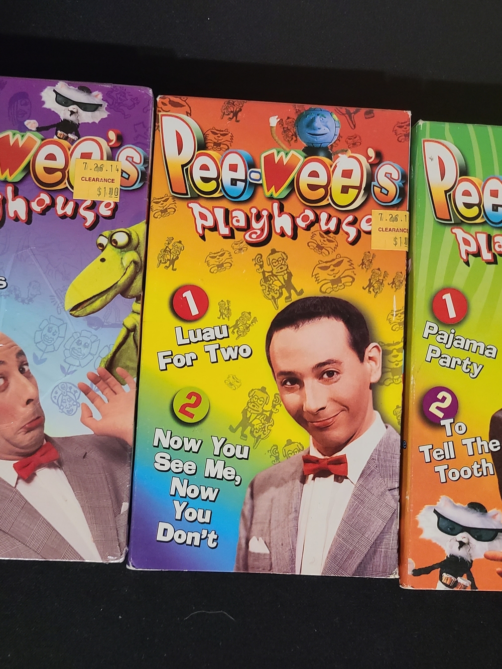 6 Pee-Wee's Playhouse VHS